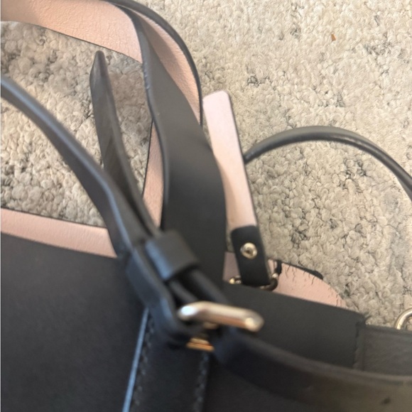 Kate Spade “Anisa” Black Tote with pink straps faded front logo otherwise GuC - Picture 16 of 16